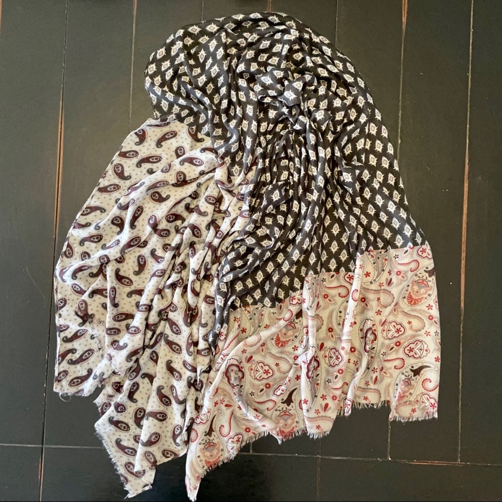 Paisley Multi-print Rectangle Scarf - Picture 6 of 9